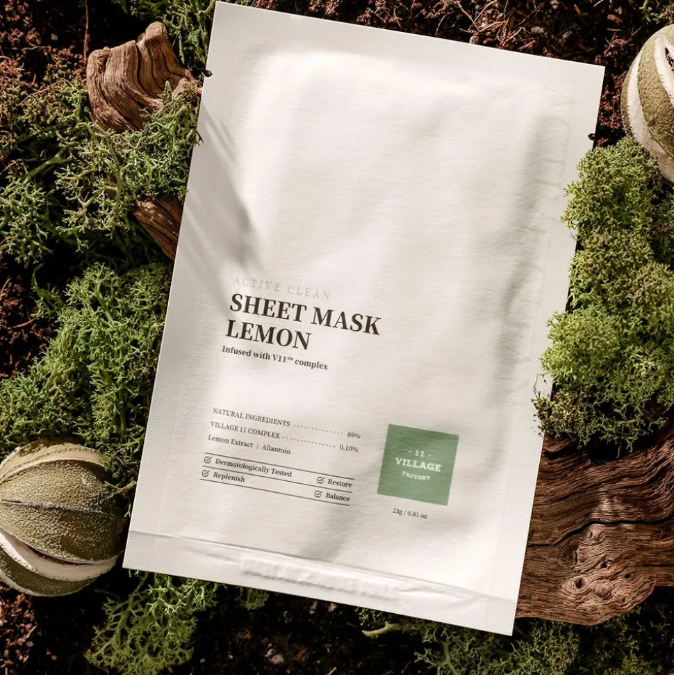 11 Village Factory Active Clean Sheet Mask Lemon