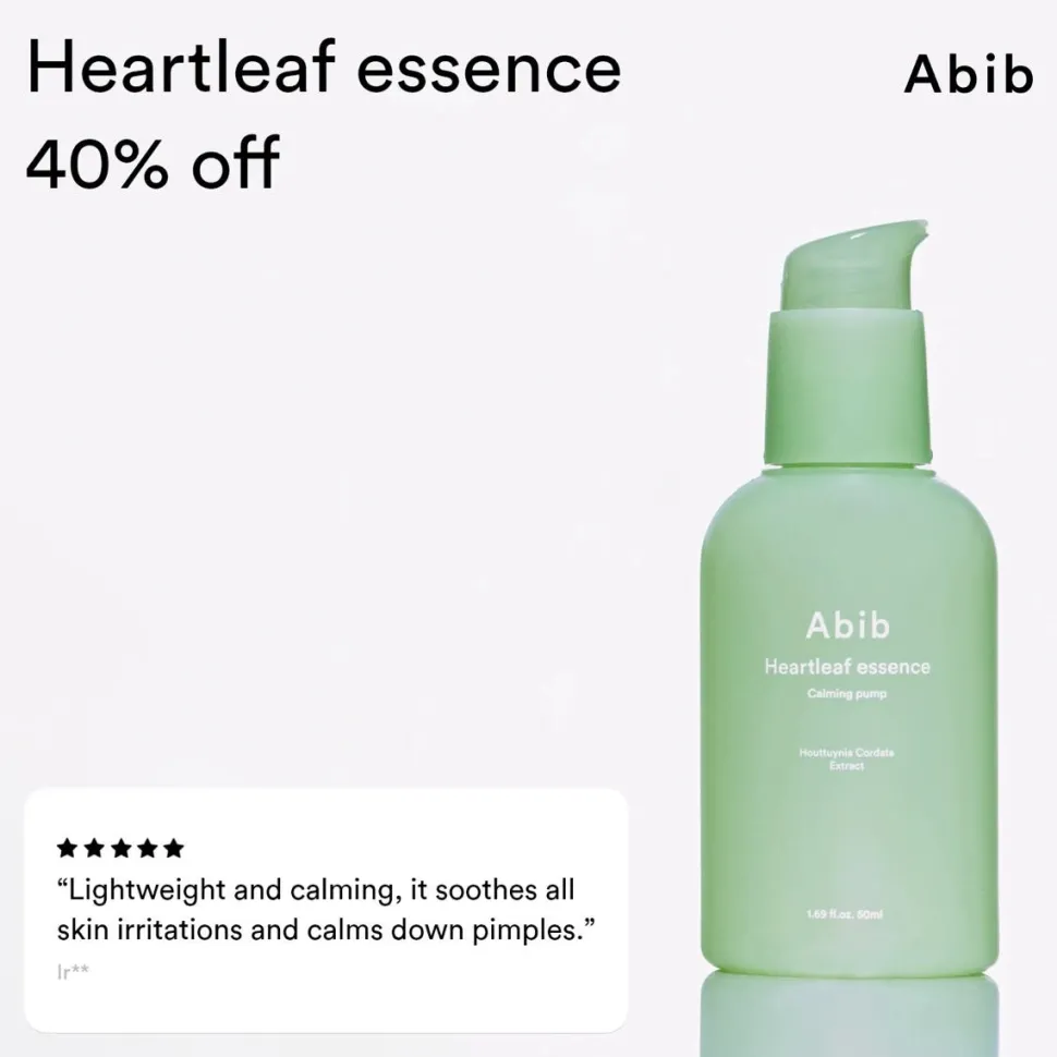 Abib Heartleaf Essence Calming Pump 50 ml