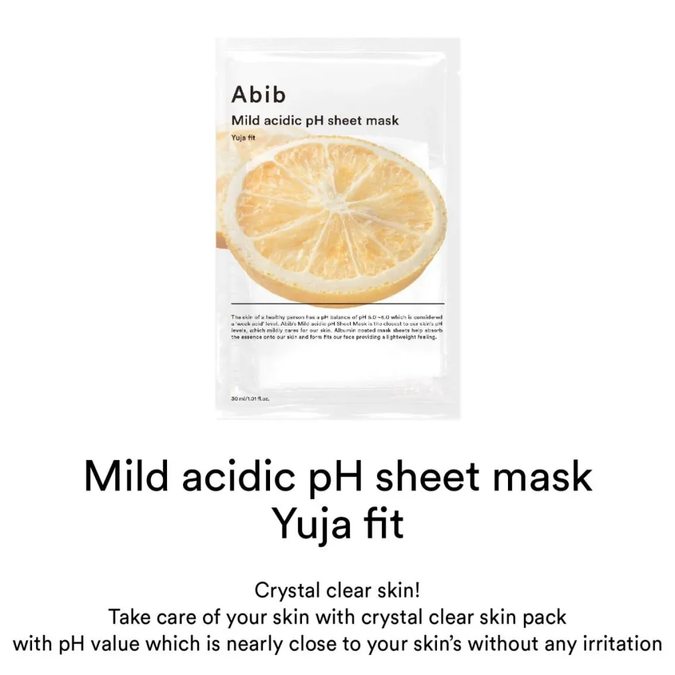 Abib Mild Acidic pH Sheet Mask Yuja Fit 1 Stk