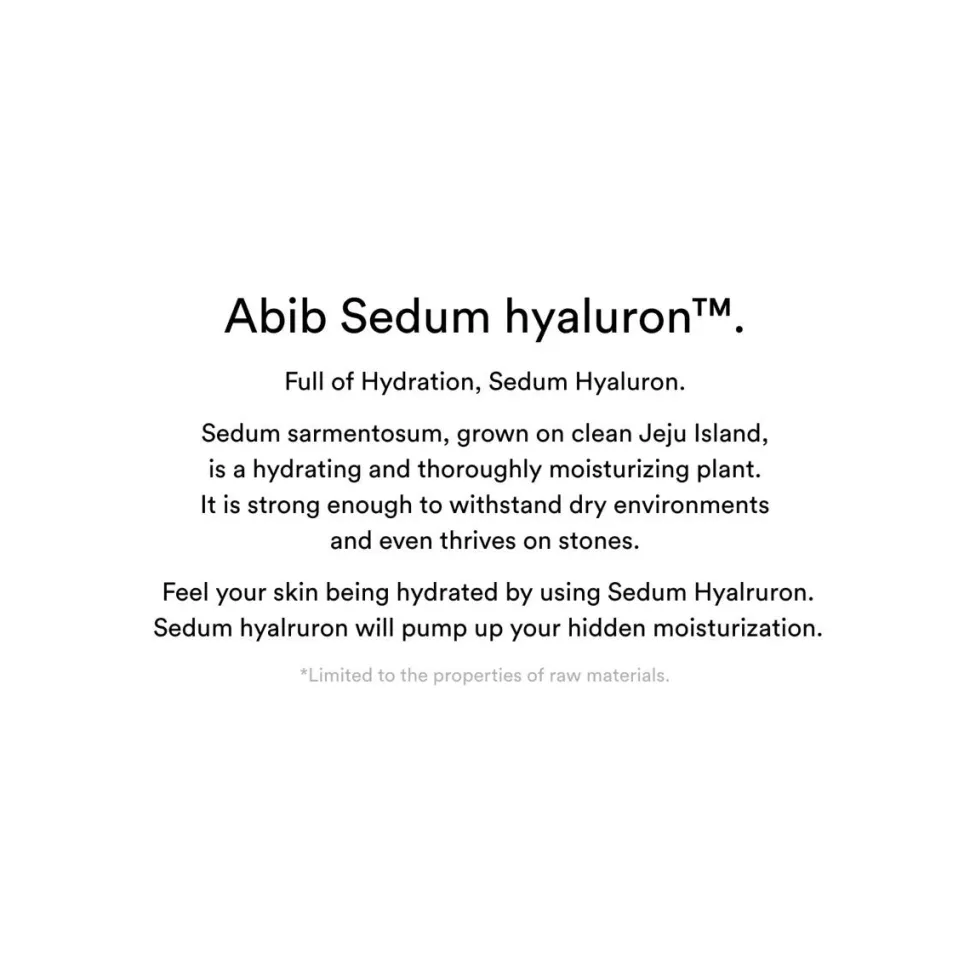 Abib Sedum Hyaluron Sunscreen Protection Tube 50 ml