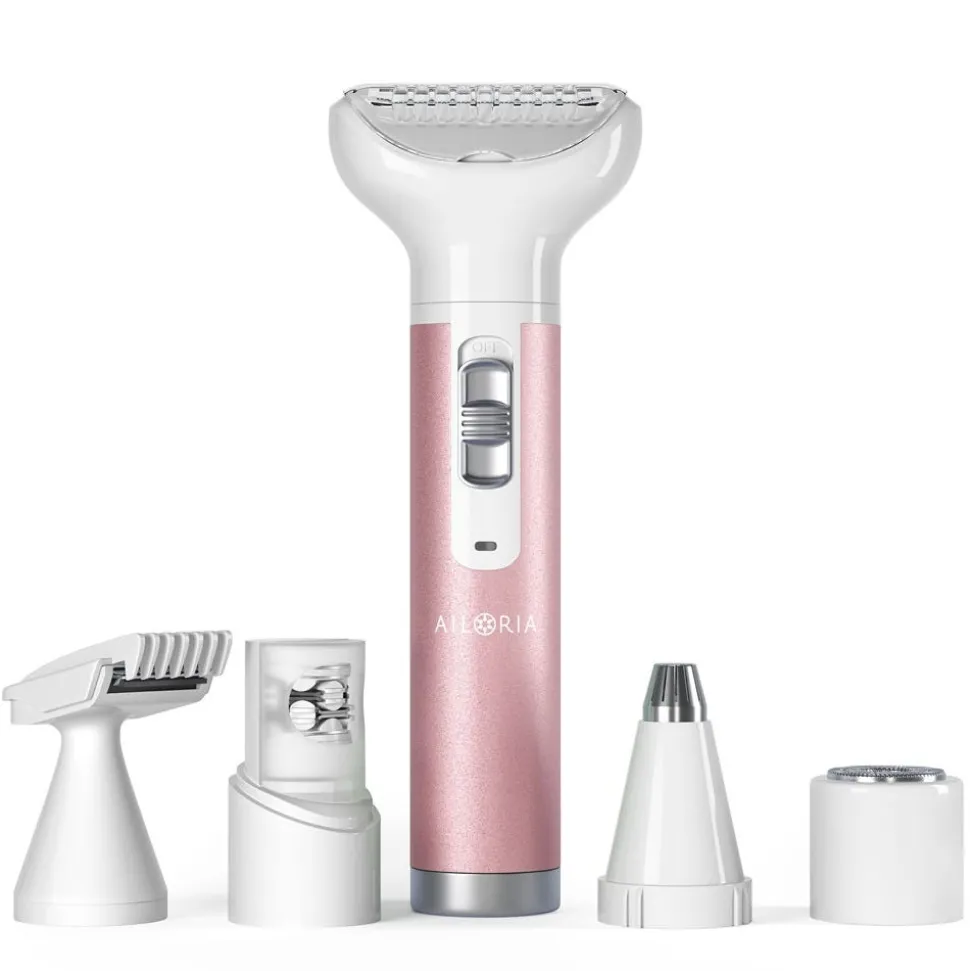 Ailoria Evapore Epiluxe Elektrischer Rasierer 5in1 Rosé