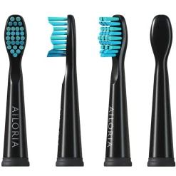 Ailoria Flash Travel Ersatzbürstenköpfe 12er Set Schwarz
