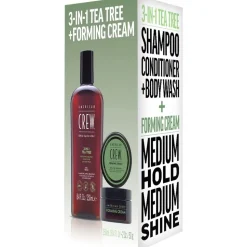 American Crew Holiday Duo Set 3-in-1 Tee Tree Shampoo + Forming Cream