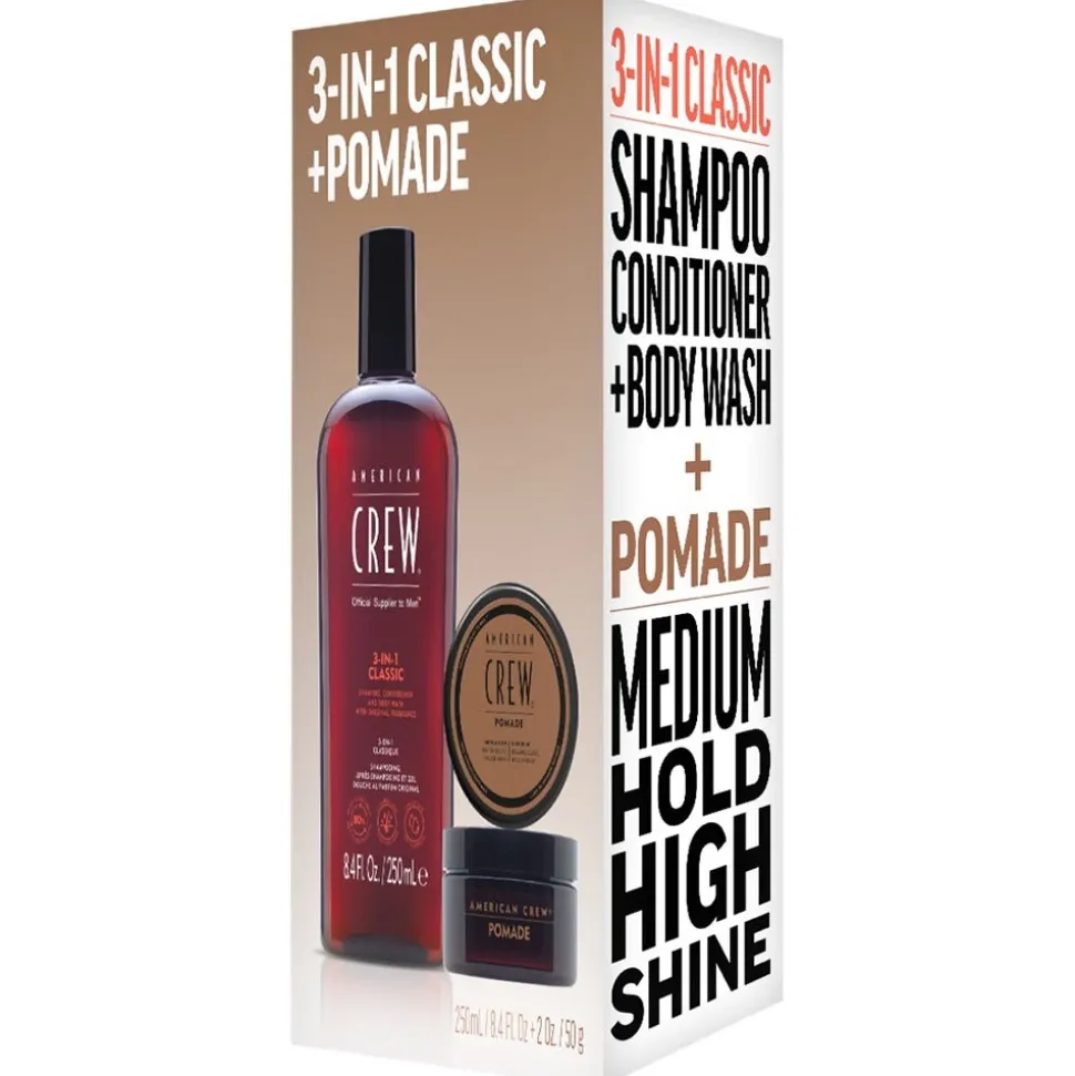 American Crew Holiday Duo Set 3-in-1 Classic Shampoo + Pomade