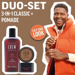 American Crew Holiday Duo Set 3-in-1 Classic Shampoo + Pomade