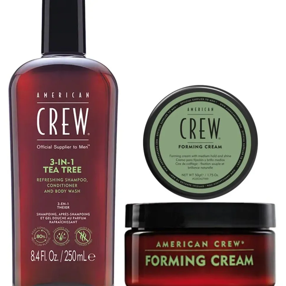 American Crew Tea Tree Shampoo & Forming Cream Duo Bundle