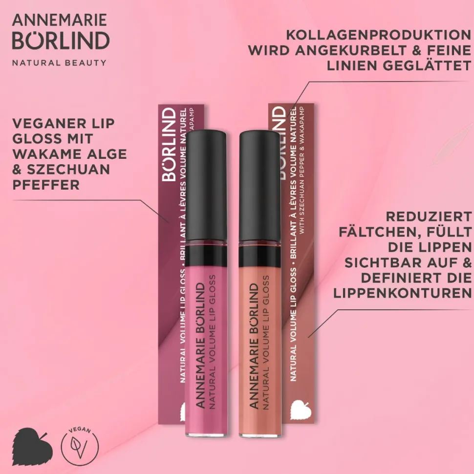 ANNEMARIE BÖRLIND Natural Volumen Lip Gloss Nude Hug 9,5 ml