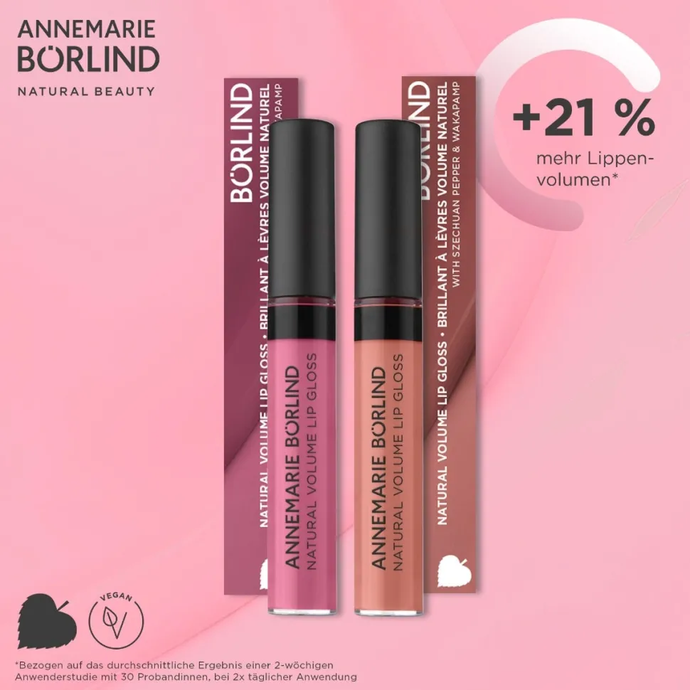 ANNEMARIE BÖRLIND Natural Volumen Lip Gloss Nude Hug 9,5 ml