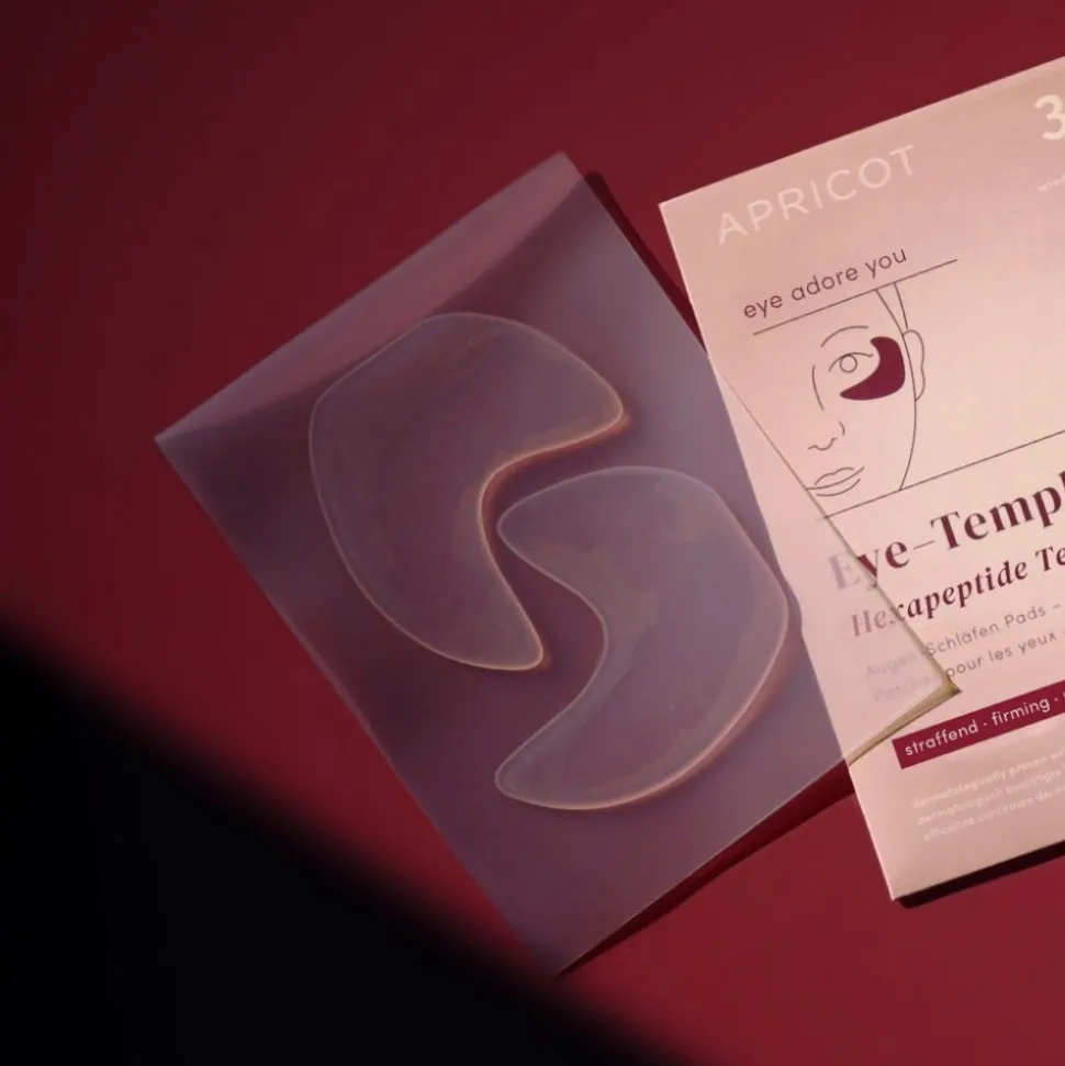APRICOT Wiederverwendbare Augen-Schläfen Pads mit Hexapeptid-Technologie Limited Edition 2 Stück