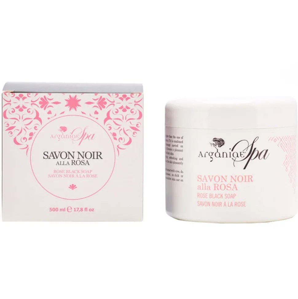 Arganiae Savon Noir mit Rose 500 g