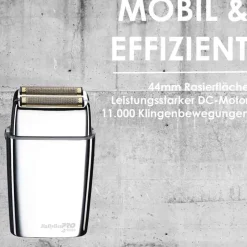 BaBylissPRO 4Artists Doppelfolienrasierer FOILFX mit Vollmetallgehäuse
