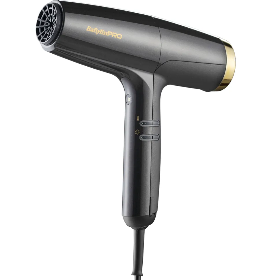 BaBylissPRO Haartrockner FALCO Schwarz/Gold