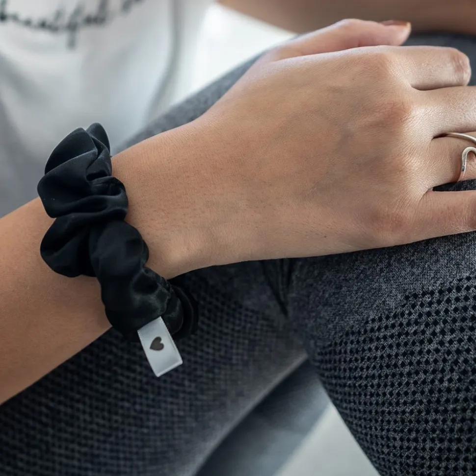 Bellody Original Seiden Scrunchie Classic Black