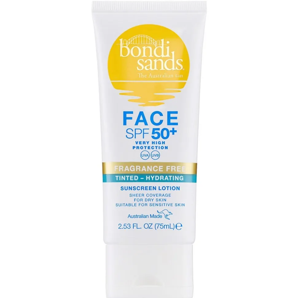 Bondi Sands SPF 50+ Fragrance Free Hydrating Tinted Face Lotion 75 ml