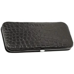 Canal Bügeletui aus Leder unbestückt Schwarz