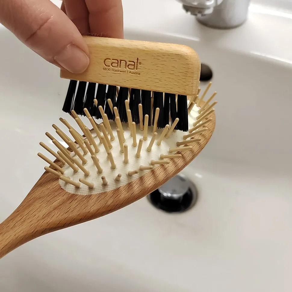 Canal Bürsten- und Kammreiniger aus Buchenholz