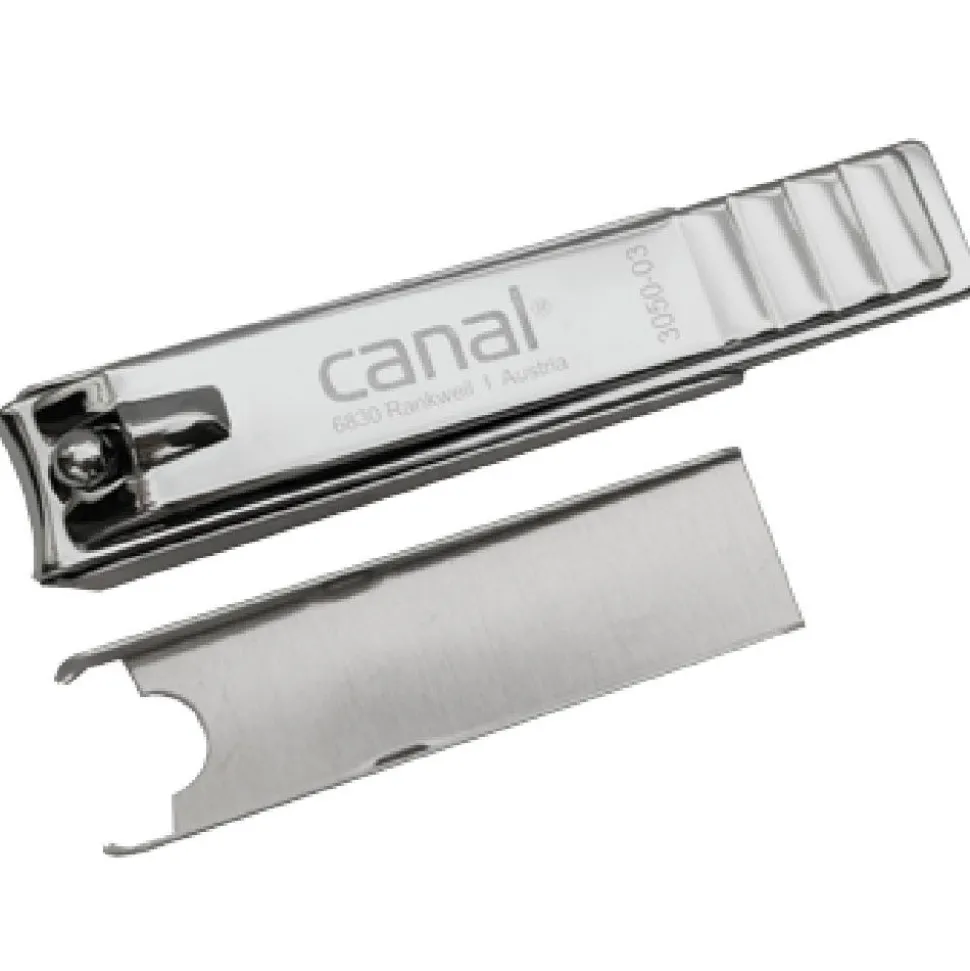 Canal Fußnagelknipser mit Auffangschale 80 mm