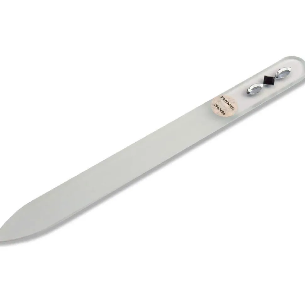 Canal Hartglasfeile mit Kristallen 140 mm