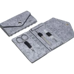 Canal Maniküre-Etui aus Filz mit Druckknopf 3-teilig