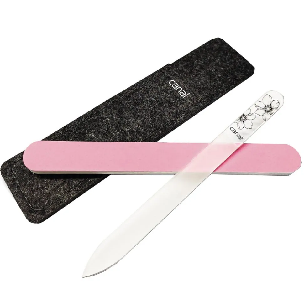 Canal Nagelpflegeset mit Glasfeile und Polierfeile