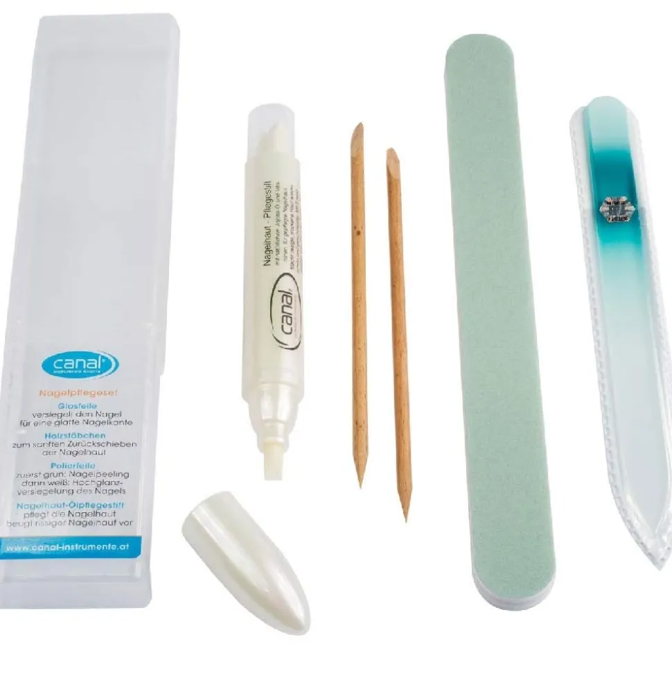 Canal Nagelpflegeset mit Glasfeile 4-teilig