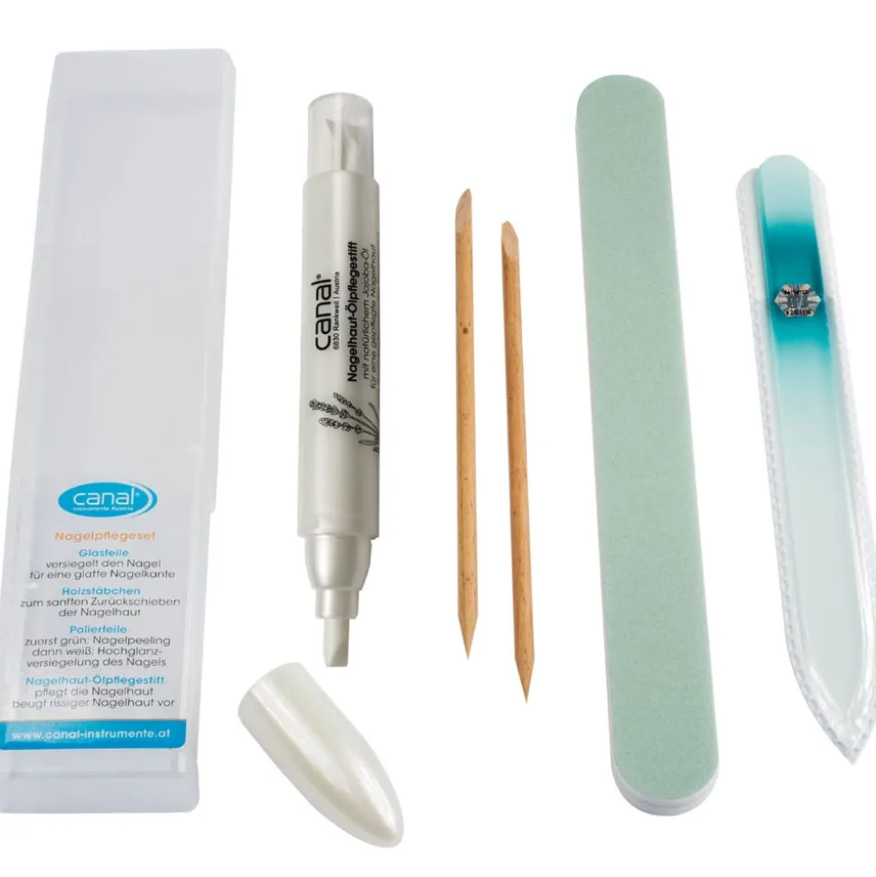 Canal Nagelpflegeset mit Glasfeile 4-teilig