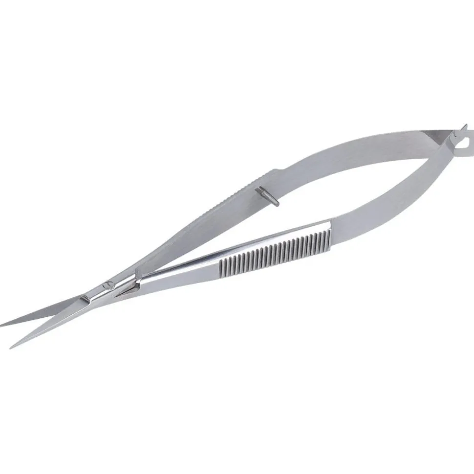 Canal Präzisionsschere mit Federgriff rostfrei 12 cm