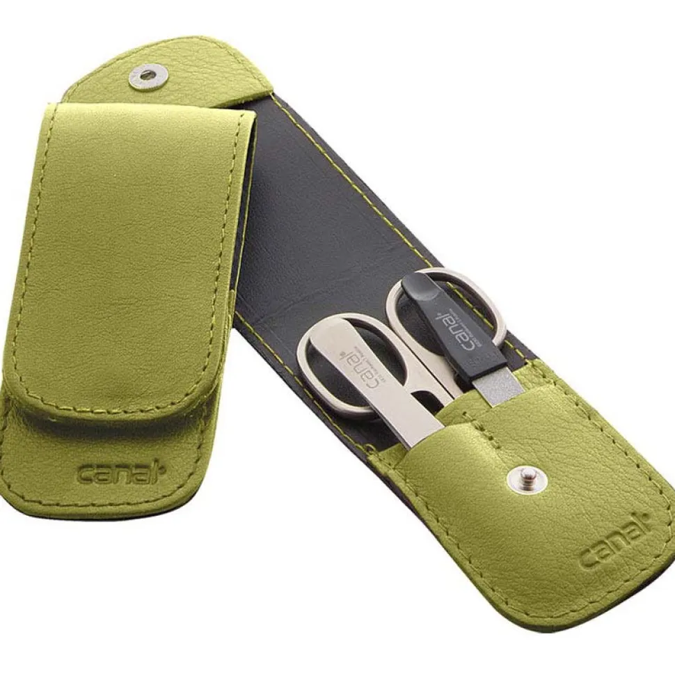 Canal Stecketui mit Druckknopf grün 3-teilig