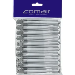 Comair Haarschneideklammer 10er Karte 12,5 cm Chrom