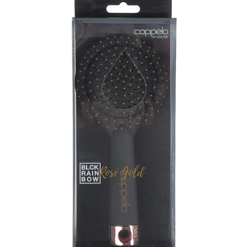 coppelo Black Rainbow Brush Rose Gold Large