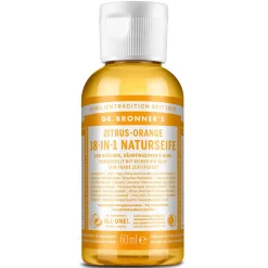Dr. Bronner's 18-in-1 Naturseife Zitrus-Orange 60 ml