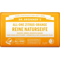 Dr. Bronner's Reine Naturseife Zitrus-Orange 140 g