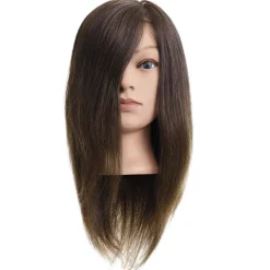 Efalock Übungskopf Hanna Humanhaar braun 40-45 cm