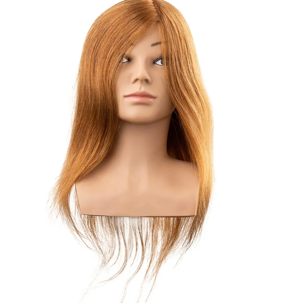 Efalock Übungskopf Lotta Humanhaar hellbraun 40 cm