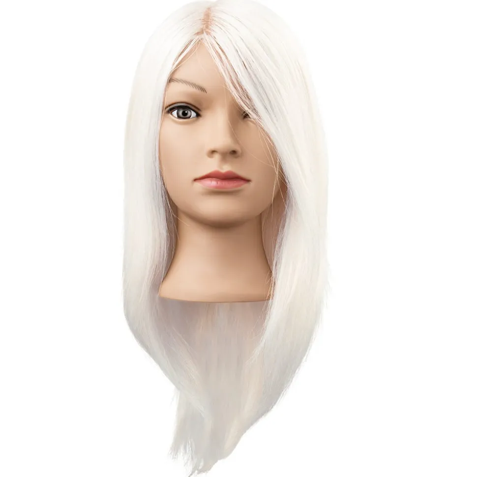Efalock Übungskopf Stella Miss Goat Haar weiss 35 cm