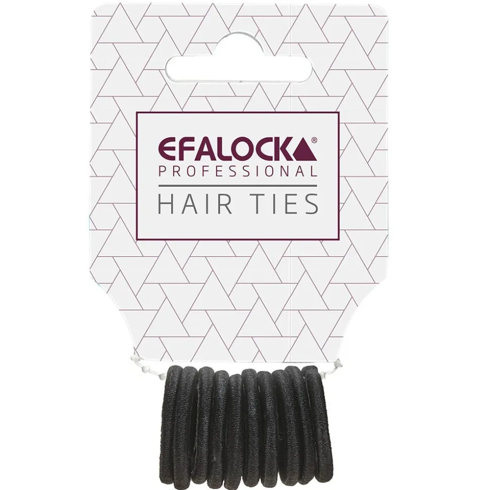 Efalock Haargummi Mini schwarz 10 Stück