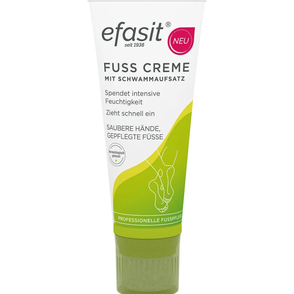 efasit Fuß Creme mit Schwammaufsatz 75 ml