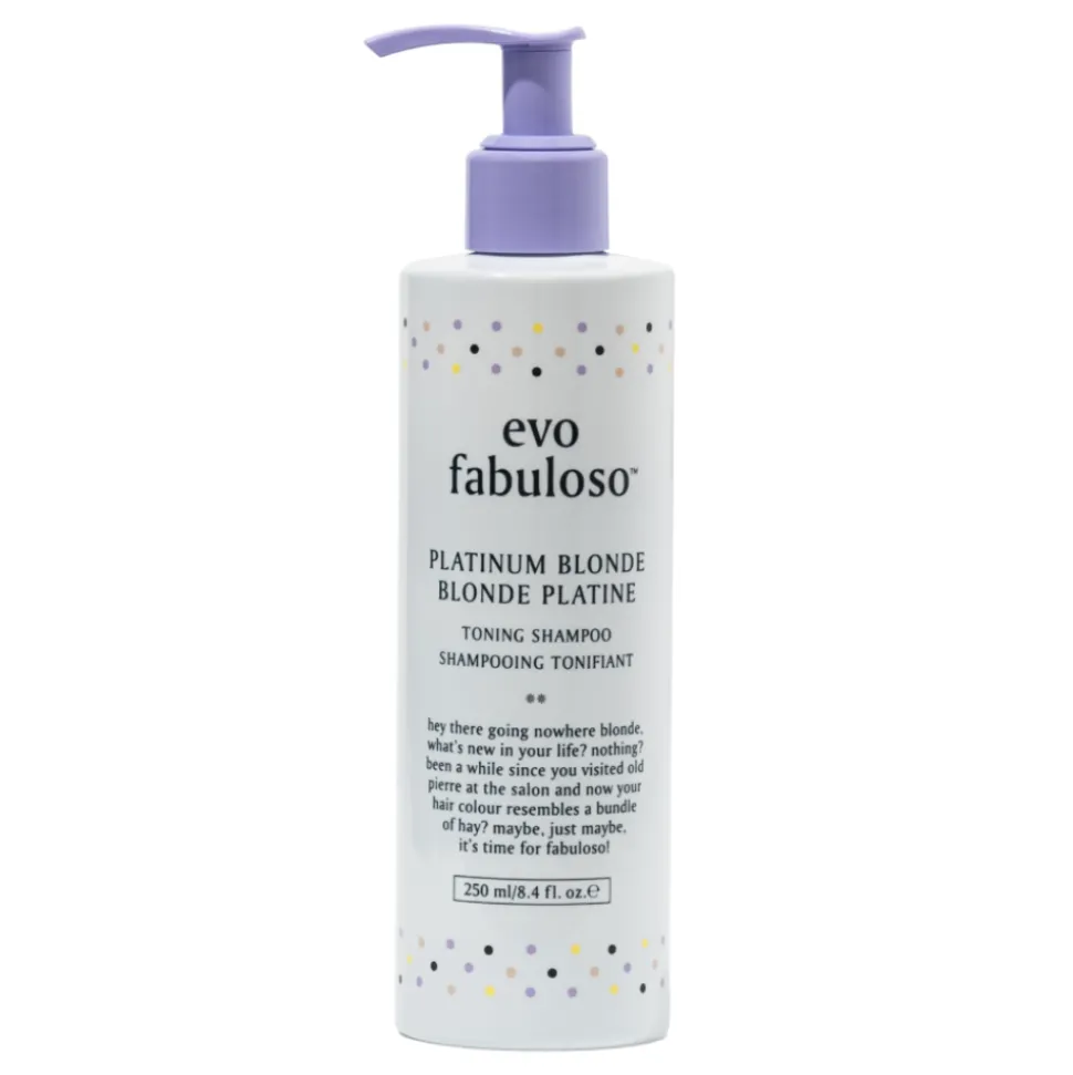 evo Fabuloso Platinum Blonde Toning Shampoo 250 ml
