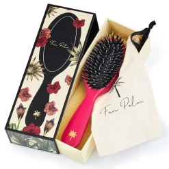 Fan Palm Boar- & Nylon Brush Sweet Pea - Small