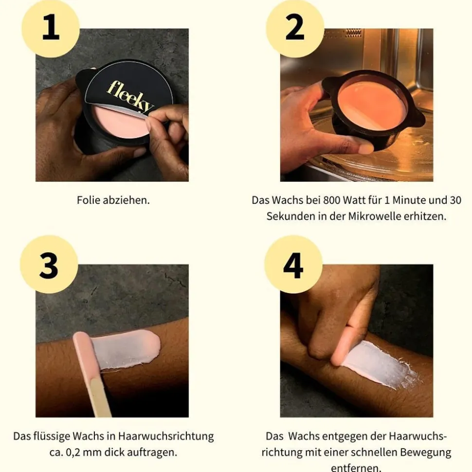 fleeky Mikrowellen Wachs Set