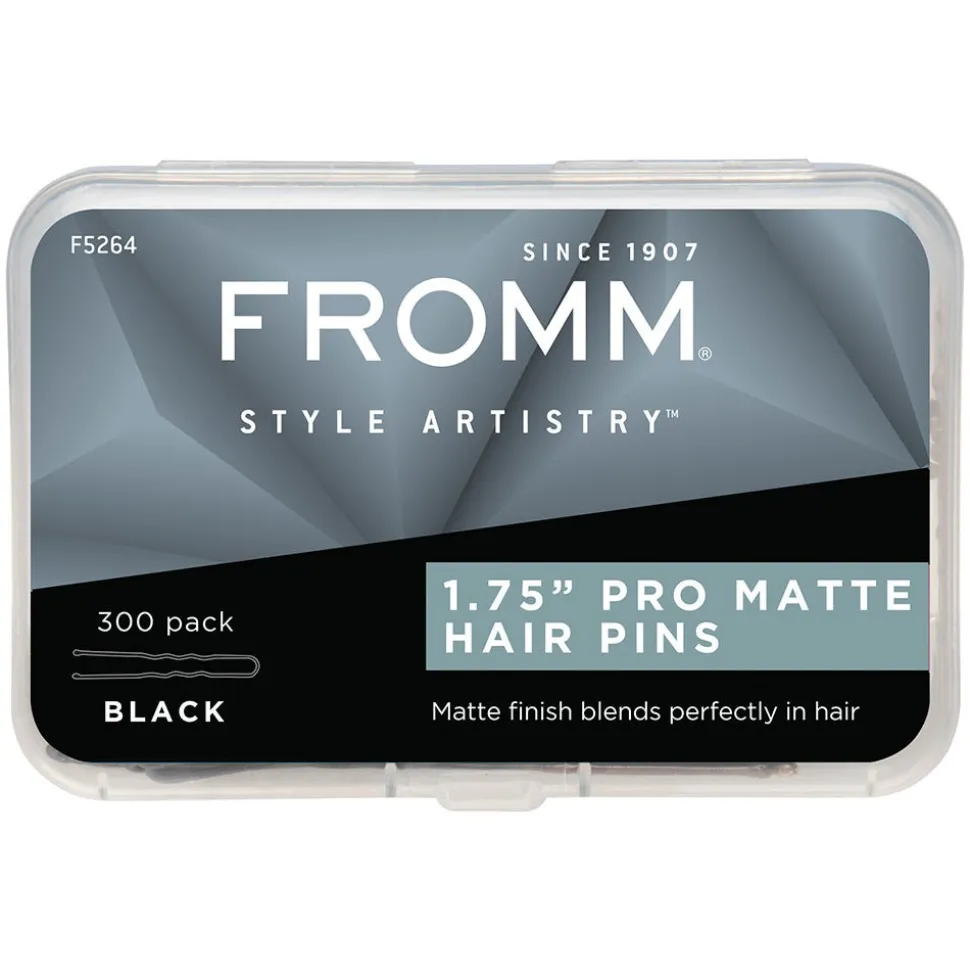 Fromm Essentials Haarklemmen Schwarz 1.75 Inch 300 Stück