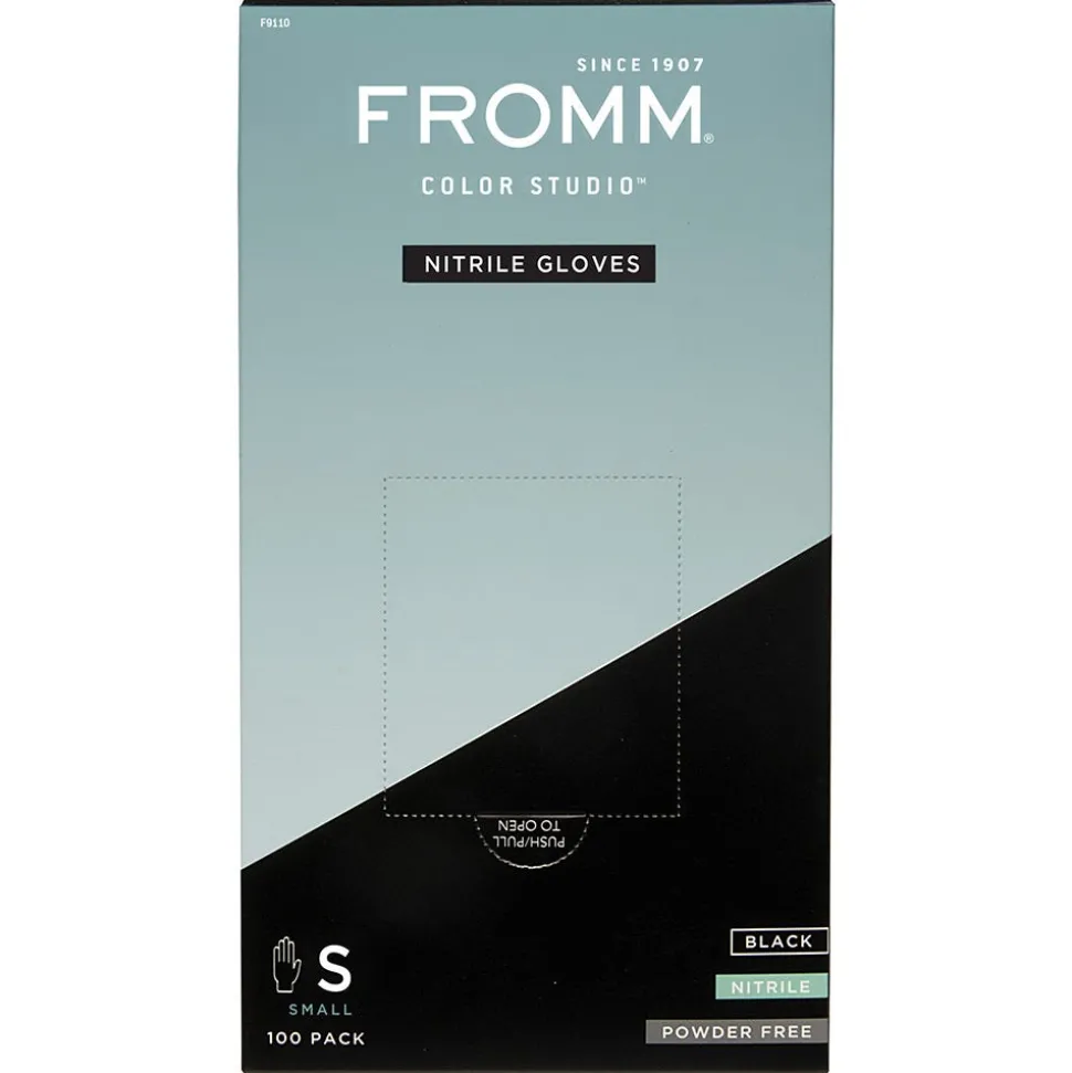 Fromm Nitrilhandschuhe Schwarz Small 100 Stück