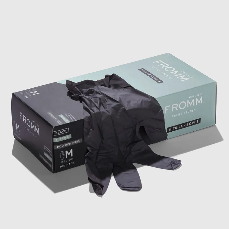 Fromm Nitrilhandschuhe Schwarz Small 100 Stück
