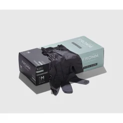Fromm Puderfreie Nitrilhandschuhe Schwarz Medium 100 Stück