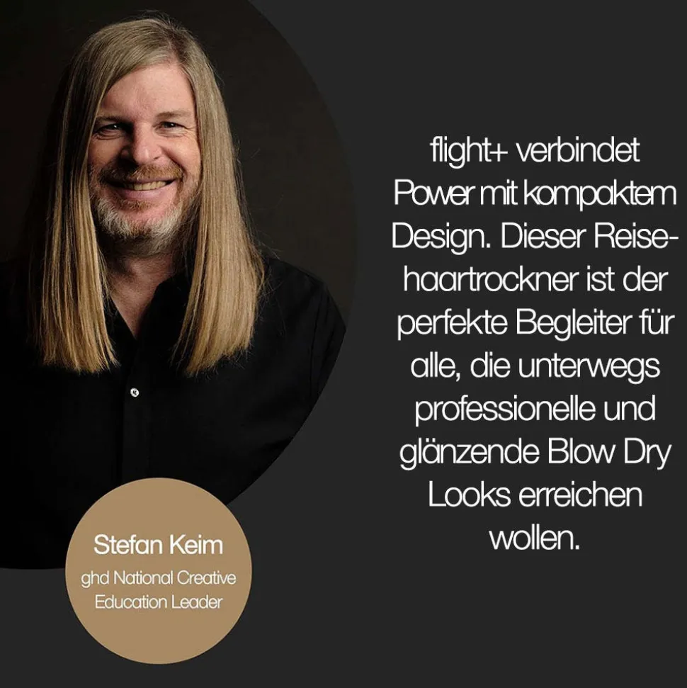 ghd flight+ Reisehaartrockner schwarz