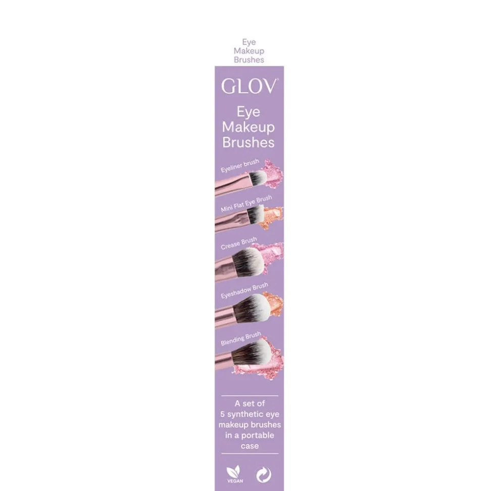 GLOV Eye Make-up Brushes Pink
