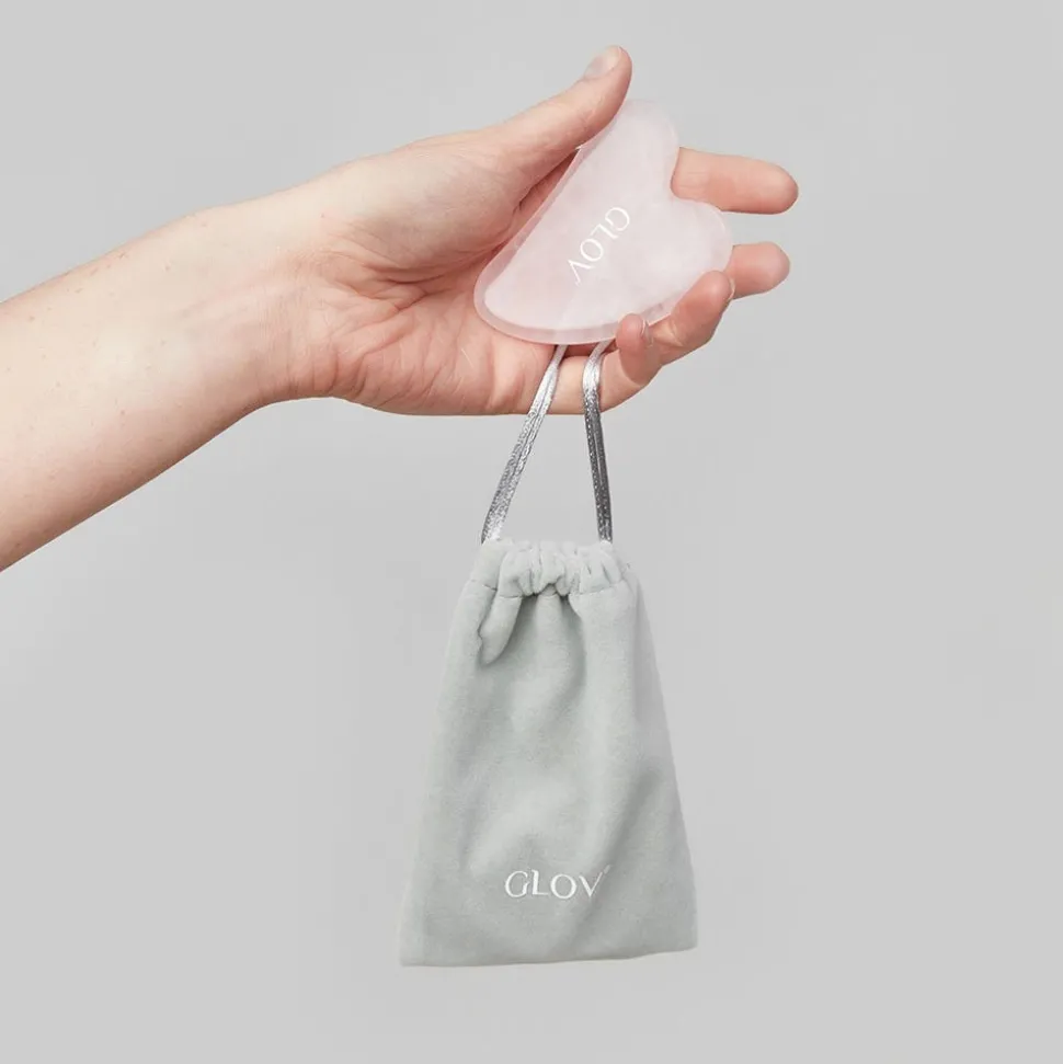 GLOV Pink Quartz Gua Sha Stone
