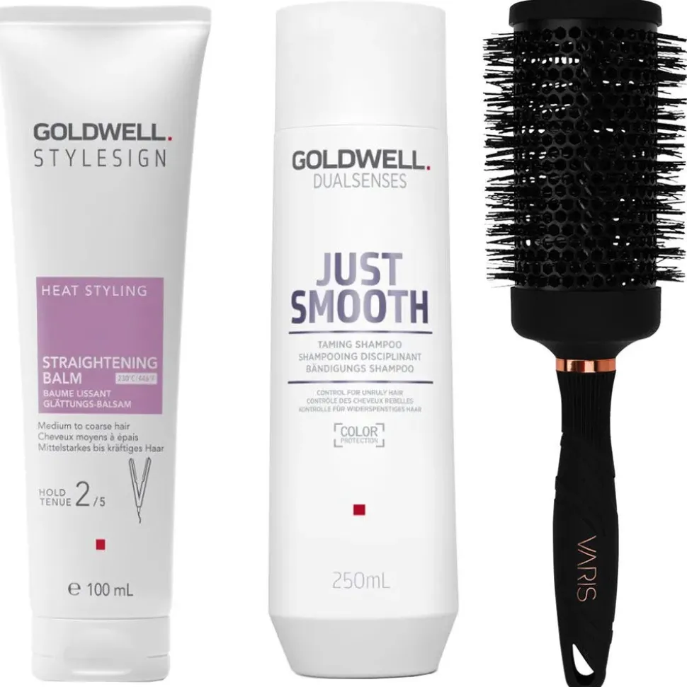 Goldwell & VARIS Glättendes Pflege & Föhn Bundle