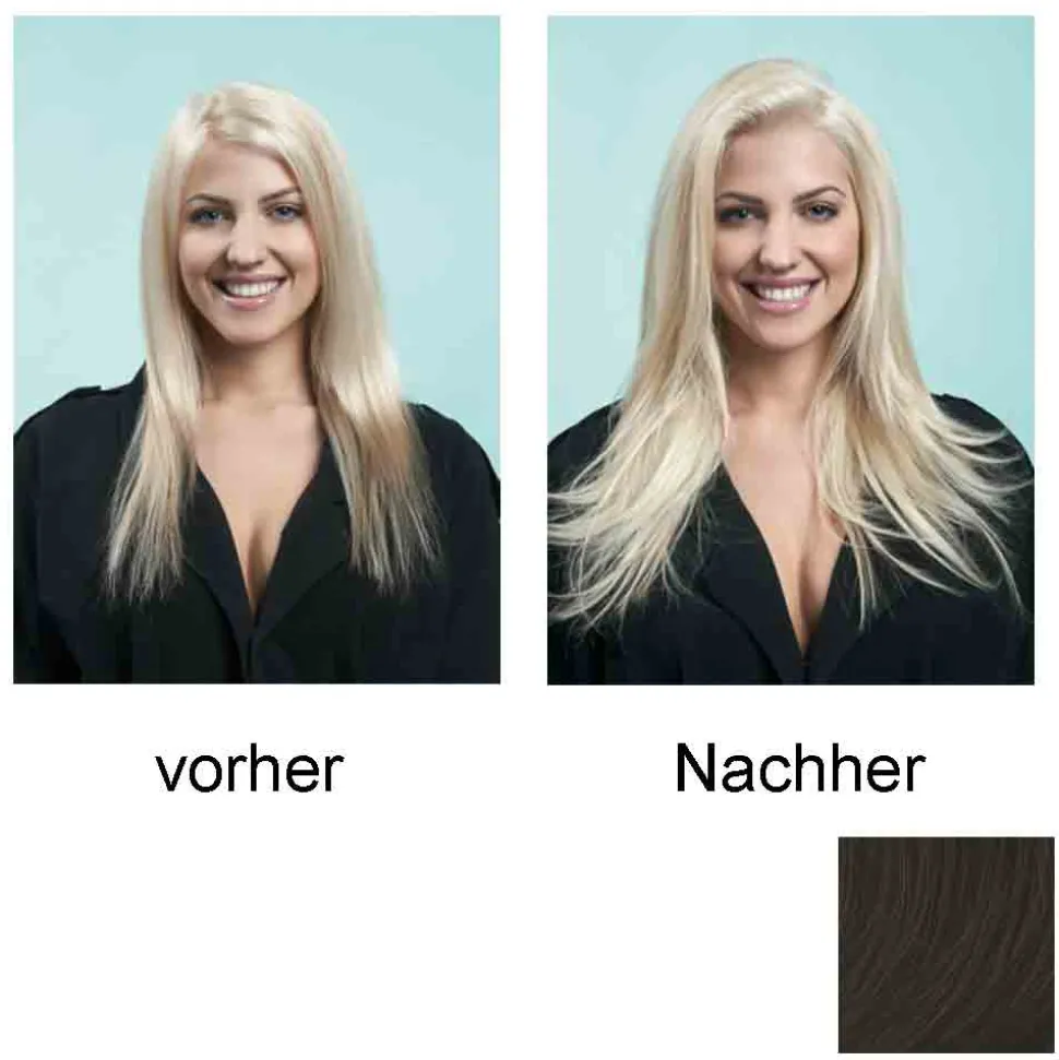 Hairdo Haarteil Clip in Straight Extension R2 ebony black 55 cm