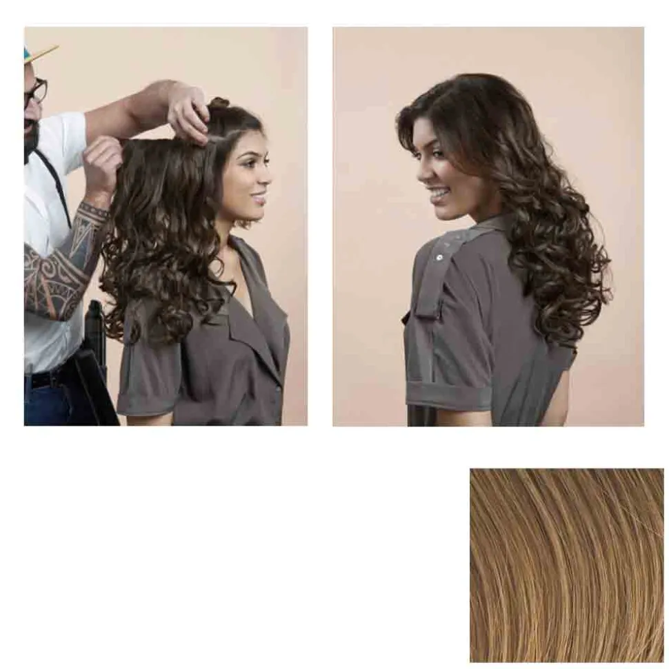 Hairdo Haarteil Clip in Wavy Extension R14 Buttered Toast 55 cm